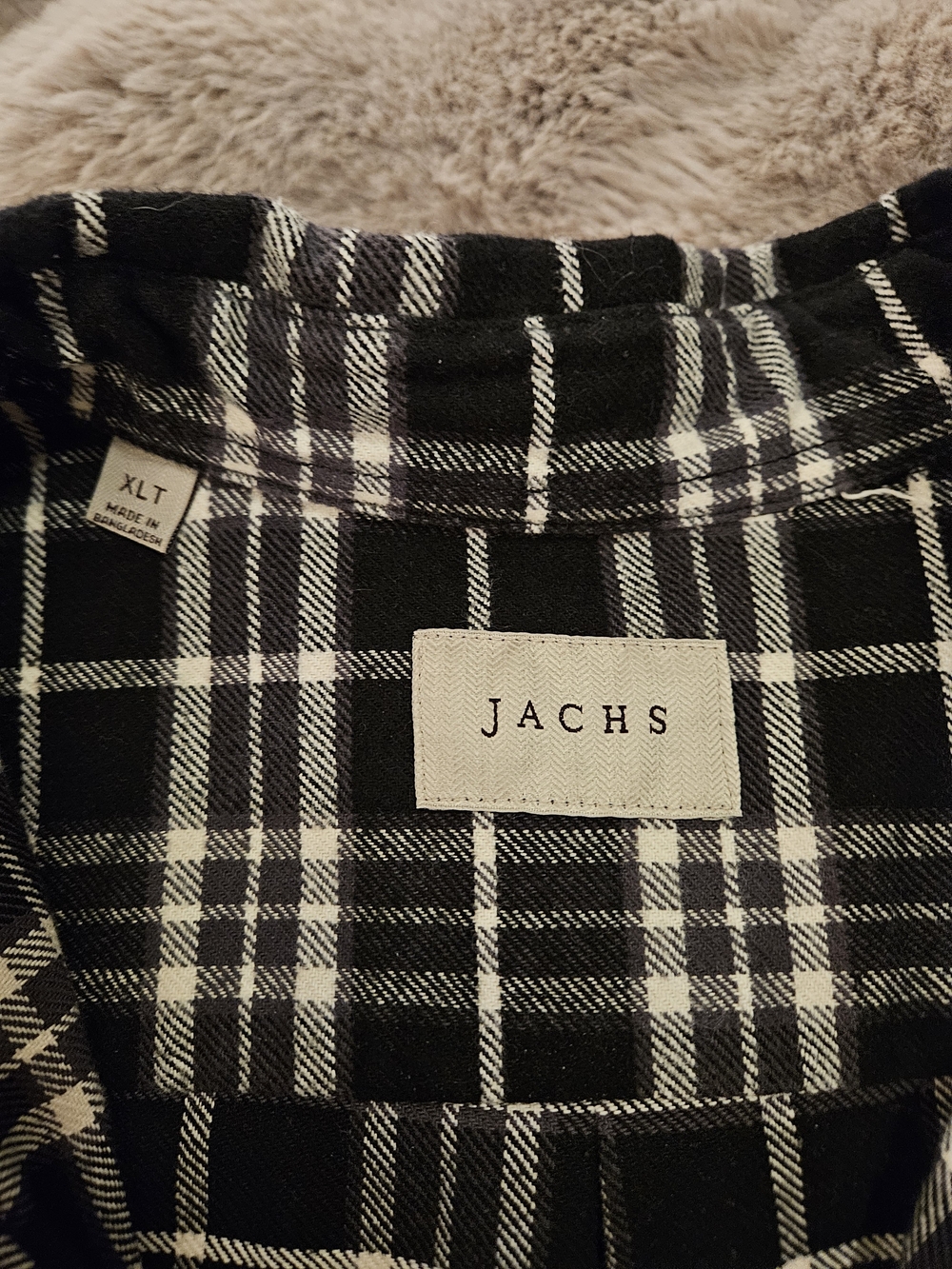 Jachs Men's Plaid Flannel Button-Up Shirt – XLT - Picture 6 of 8